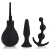 Calexotics Kit Explorer Plairi Anal - Poire de lavement + plugs